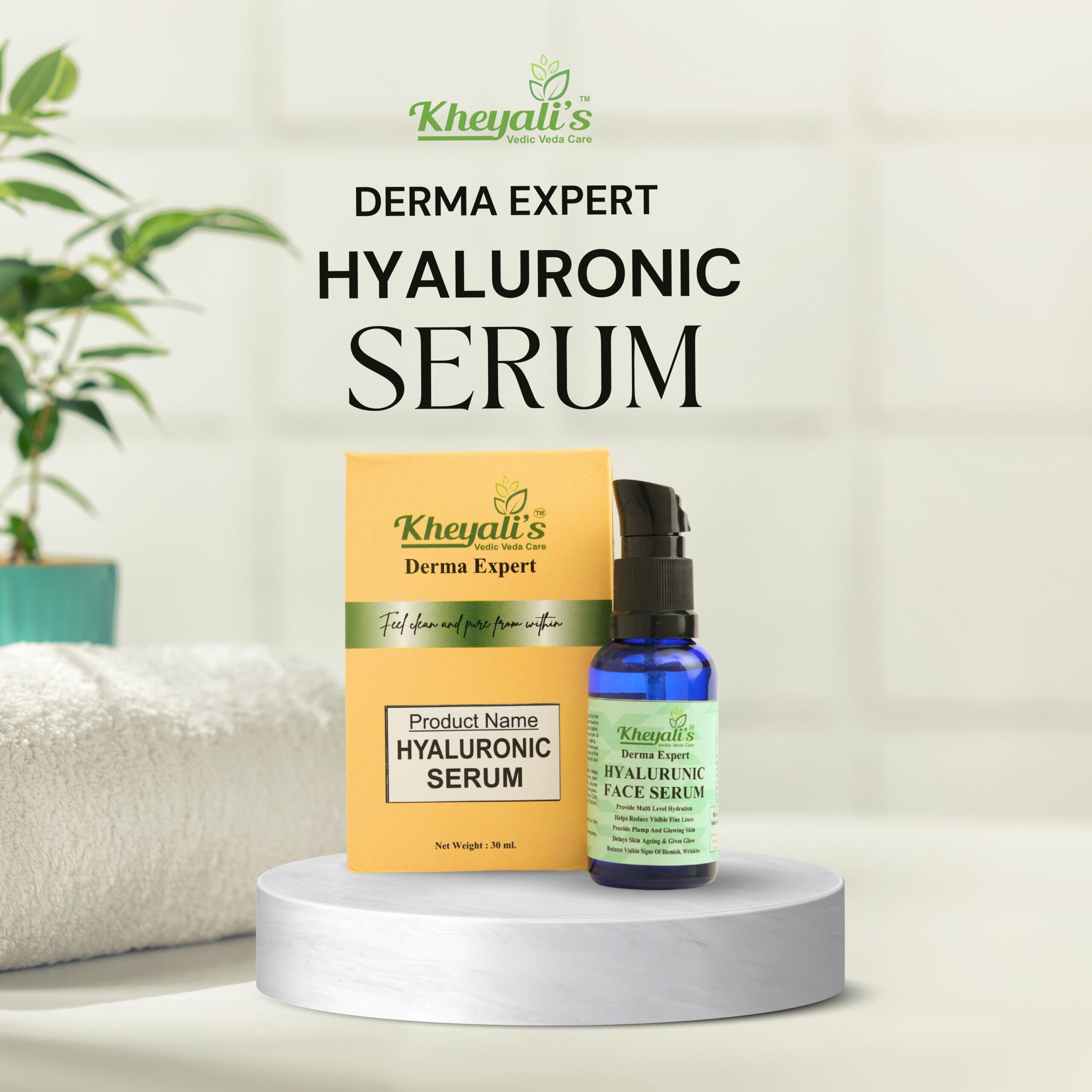 HYALURONIC FACE SERUM / 30 ML.